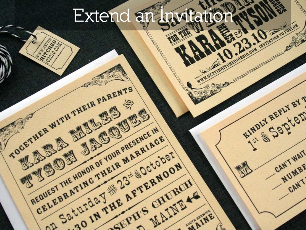 Extend an Invitation