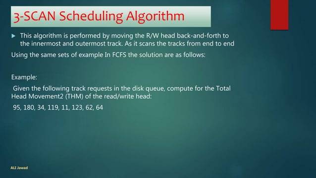 Disk Scheduling Algorithms | PPT
