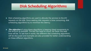 Disk Scheduling Algorithms | PPT