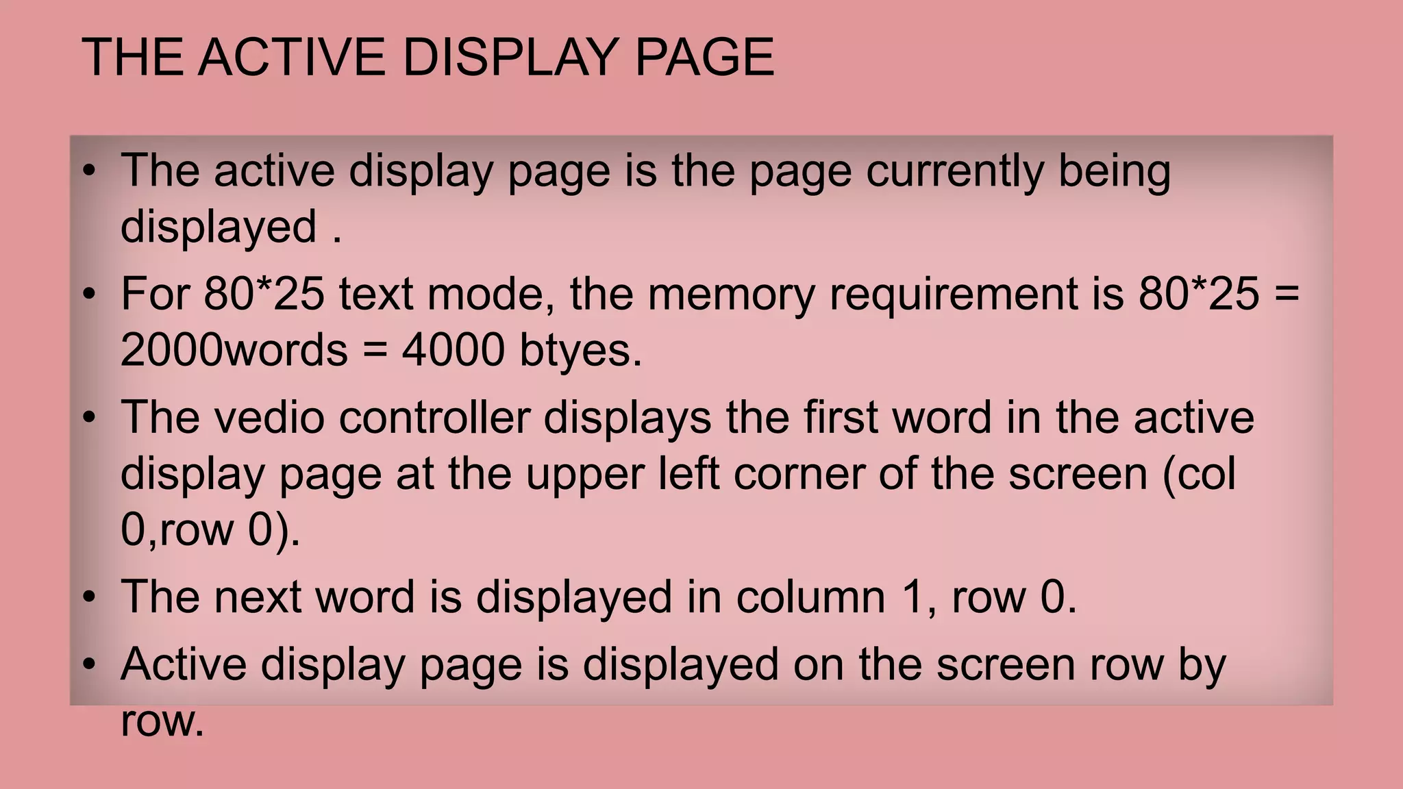 Text Mode Programming in Assembly | PPTX