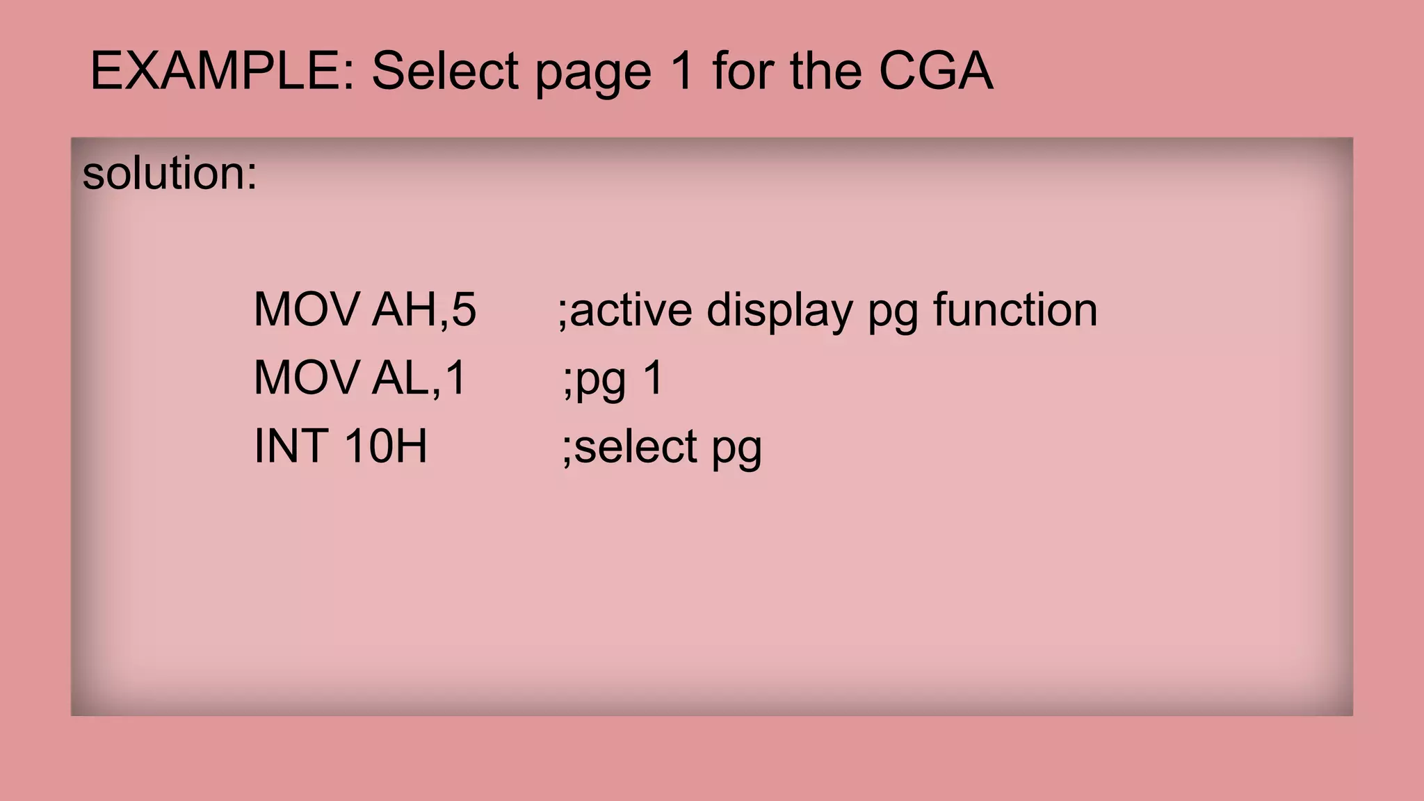 Text Mode Programming in Assembly | PPTX