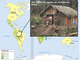 Une famille de paysans en Amazonie au
Brésil