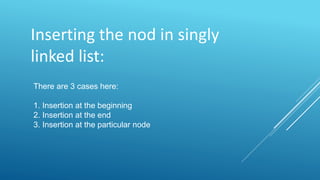 linked list | PPTX | Programming Languages | Computing