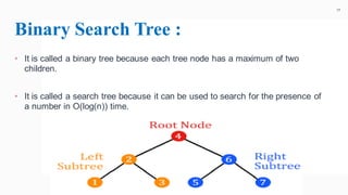 dsa prsentation binary tree and its variants. | PPT