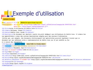 Exemple d’utilisation 