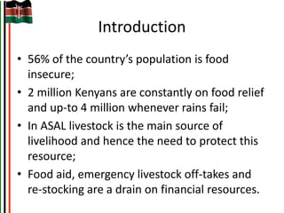 Kenya Livestock Insurance Program: Convergence of public policy, research and private sector innovations