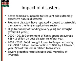 Kenya Livestock Insurance Program: Convergence of public policy, research and private sector innovations