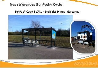 Nos références SunPod® Cyclo
SunPod® Cyclo 6 VAEs – Ecole des Mines - Gardanne
 
