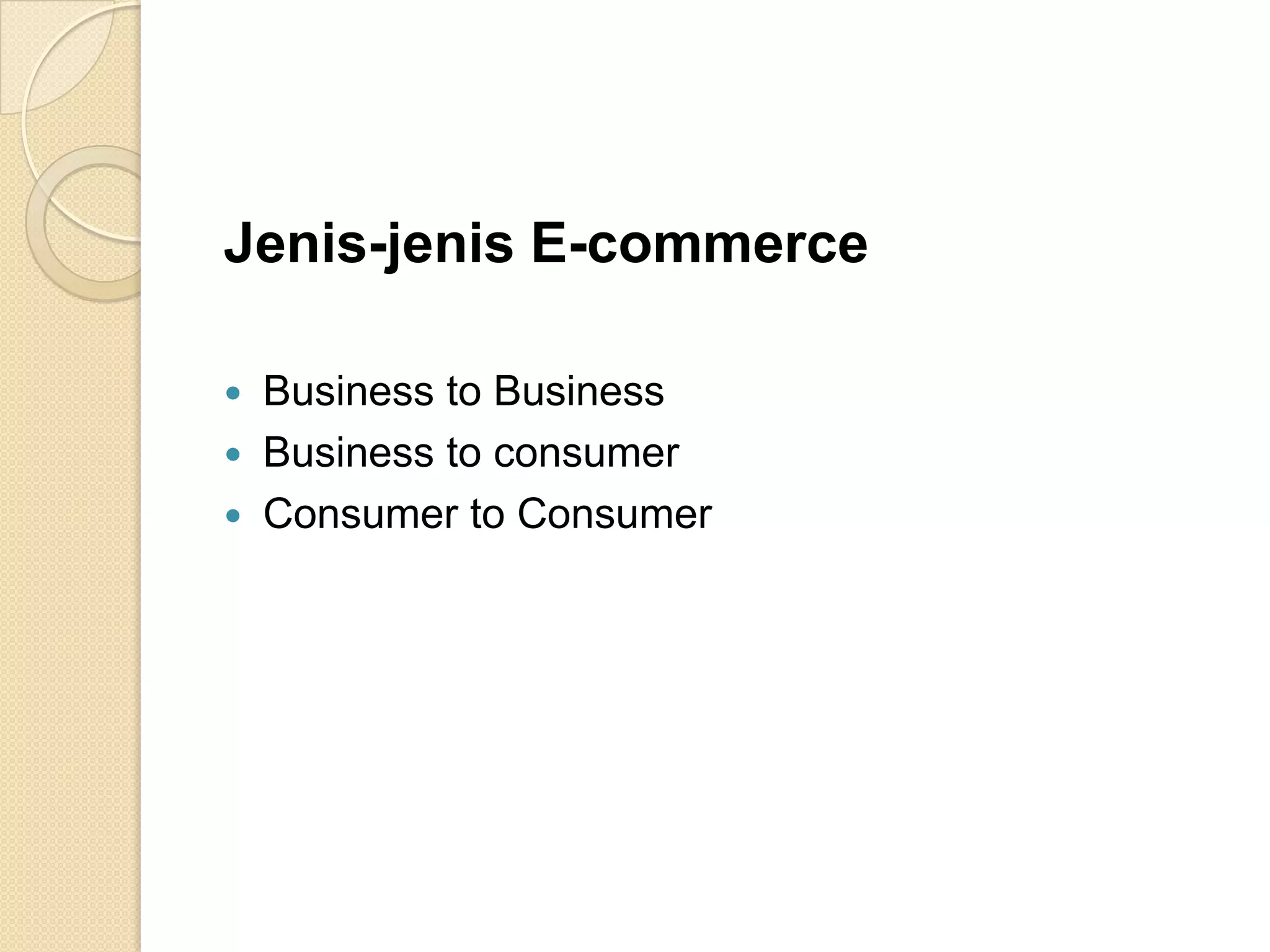 Presentation e comerce | PPT