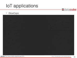 http://dataminingtrend.com http://facebook.com/datacube.th
IoT applications
• GlowCaps
45
source:http://www.vitality.net/glowcaps.html
 