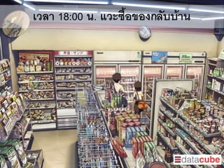 เวลา 18:00 น. แวะซื้อของกลับบ้าน
 