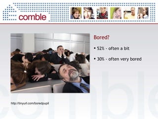 Bored? 52% - often a bit 30% - often very bored http://tinyurl.com/boredpupil 