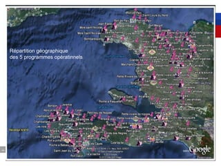 54
Répartition géographique
des 5 programmes opératinnels
 
