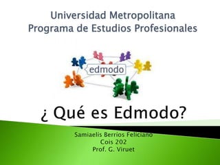 Universidad Metropolitana
Programa de Estudios Profesionales

 