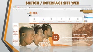 SKETCH / Interface Site Web
 