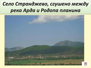 Село Странджево, сгушено между
река Арда и Родопа планина
 