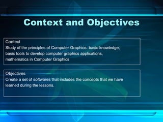 A graphic library and an application for simple curve manipolation | PPT