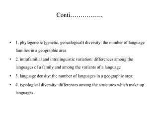Geographical Difference Language Presentation endangered languages and linguistic diversity | PPTX