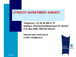 UTRECHT INVESTMENT AGENCY ,[object Object],[object Object],[object Object],[object Object],[object Object]