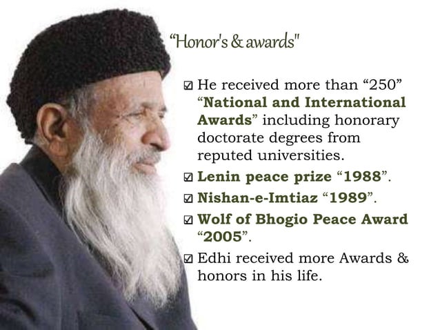 ABDUL SATTAR EDHI | PPT