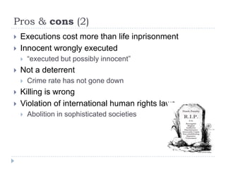Presentation death penalty (english)