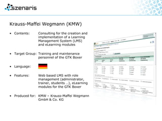 References – Overview "Consulting"
 