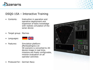 microTOF, microTOF-Q
• Contents: Introduction to the design and
functionality of mass
spectrometers
• Target group: Service engineers
• Language:
• Features: Interactive virtual reality,
constructivism as didactic
basis, blended learning
• Produced for: Bruker Daltonik GmbH
 