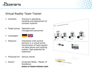 References – Overview "Research"
 