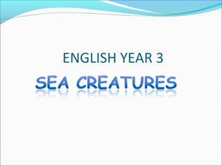 ENGLISH YEAR 3
 