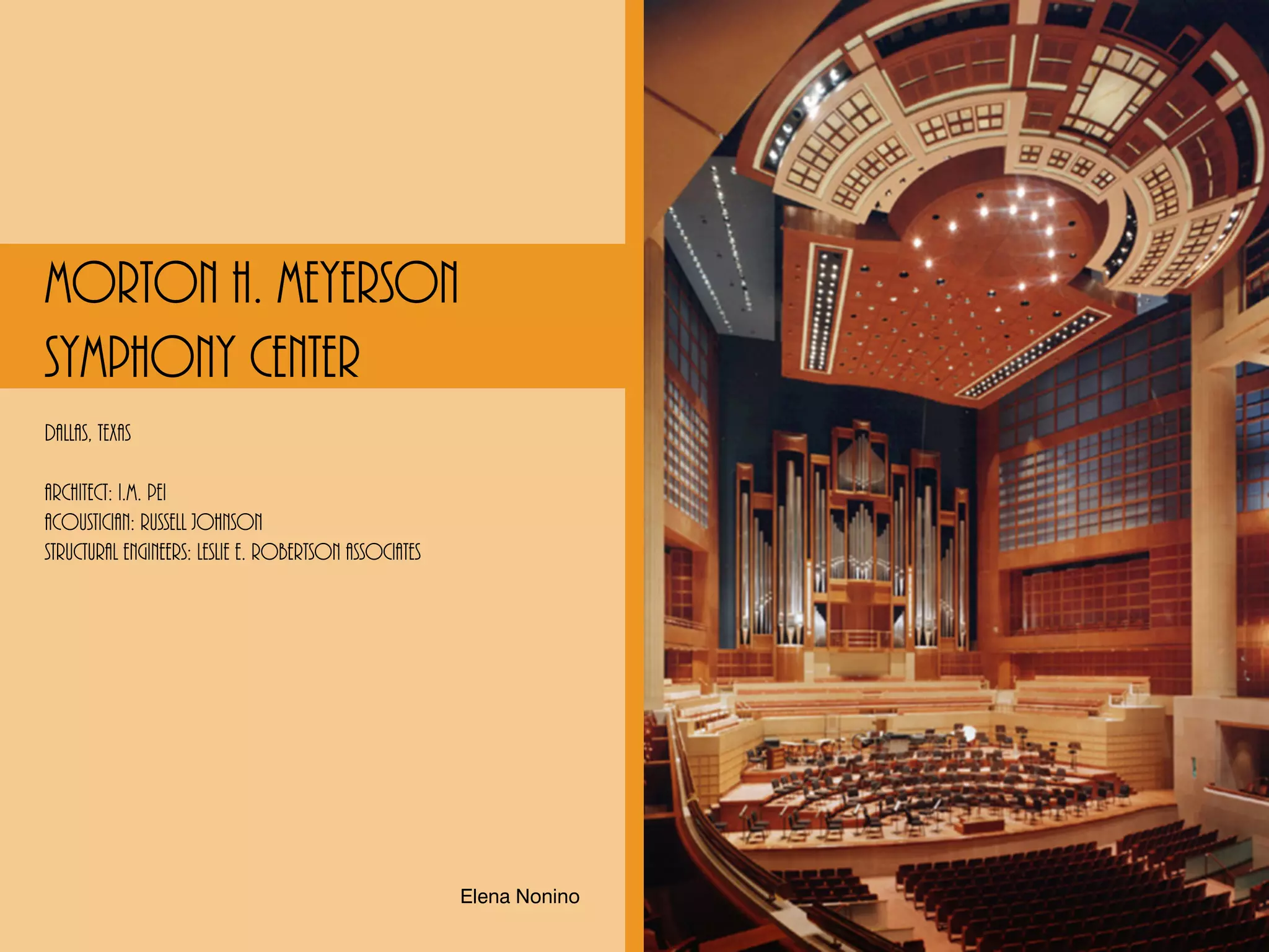 Morton Myerson Symphony Center by I. M. Pei | PDF