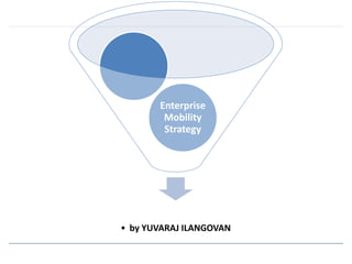 Enterprise 
Mobility 
Strategy 
• by YUVARAJ ILANGOVAN 
 