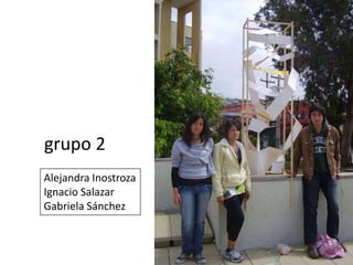grupo 2Alejandra InostrozaIgnacio SalazarGabriela Sánchez