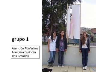 grupo 1Asunción AbufarhueFrancisca EspinozaRita Grandón