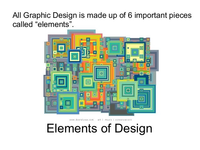 All The Elements Of Design : Elements of graphic design