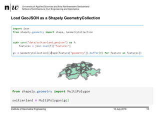 EuroPython 2019: GeoSpatial Analysis using Python and JupyterHub | PDF
