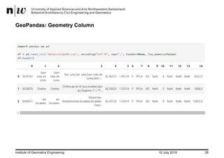 EuroPython 2019: GeoSpatial Analysis using Python and JupyterHub | PDF