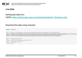 EuroPython 2019: GeoSpatial Analysis using Python and JupyterHub | PDF