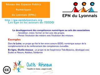 Les acteurs locaux La diversité des structures impliquées dans le réseau contribue à la mise en lien avec les acteurs de :  l’éducation populaire 