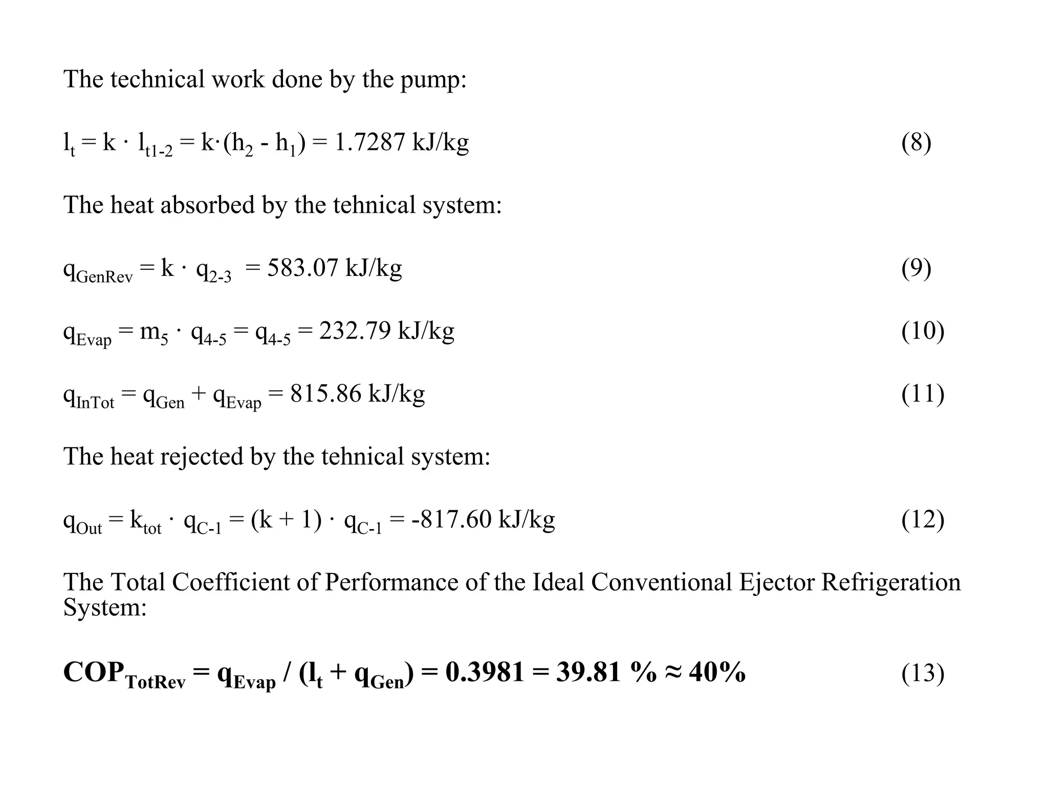 EJECTOR REFRIGERATION CYCLE WITH THE INJECTION OF A HIGH DENSITY FLUID ...