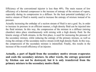 EJECTOR REFRIGERATION CYCLE WITH THE INJECTION OF A HIGH DENSITY FLUID ...