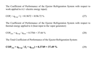 EJECTOR REFRIGERATION CYCLE WITH THE INJECTION OF A HIGH DENSITY FLUID ...