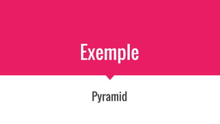 Exemple
Pyramid
 