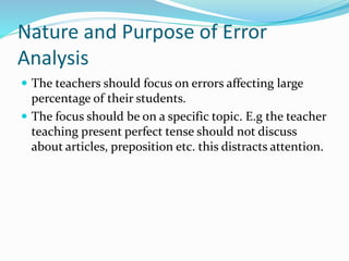 Presentation error analysis | PPTX