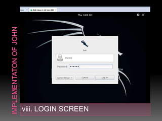 viii. LOGIN SCREEN
 
