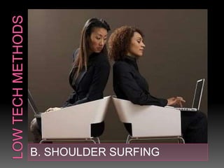 B. SHOULDER SURFING
 