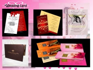 *Wedding card
 