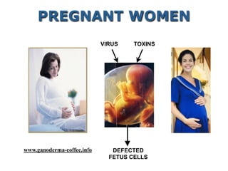 VIRUS TOXINS
DEFECTED
FETUS CELLS
PREGNANT WOMEN
www.ganoderma-coffee.info
 