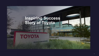 Inspiring Success
Story of Toyota
 