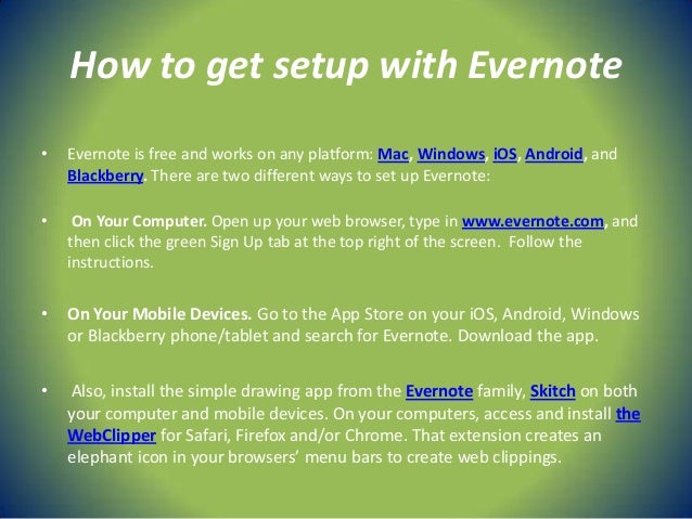 evernote help presentations evernote help presentations