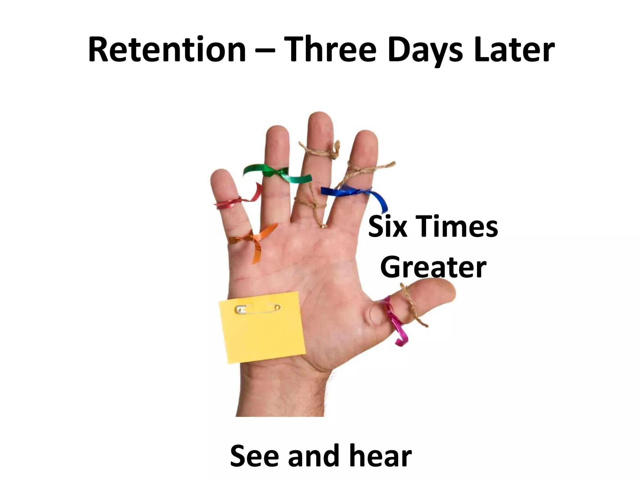 Rule #10 Vision trumps all other senses.Dr. John MedinaVisual Aids